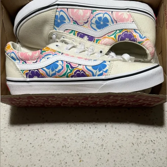 Vans Ward Kids' Sneakers Size 5 Missy Youth Floral Multicolor