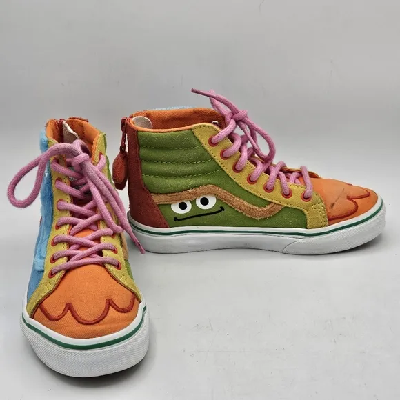 Vans x SESAME STREET SK8-Hi Zip Kids 2 Limited Edition cookie monster &amp; grouch