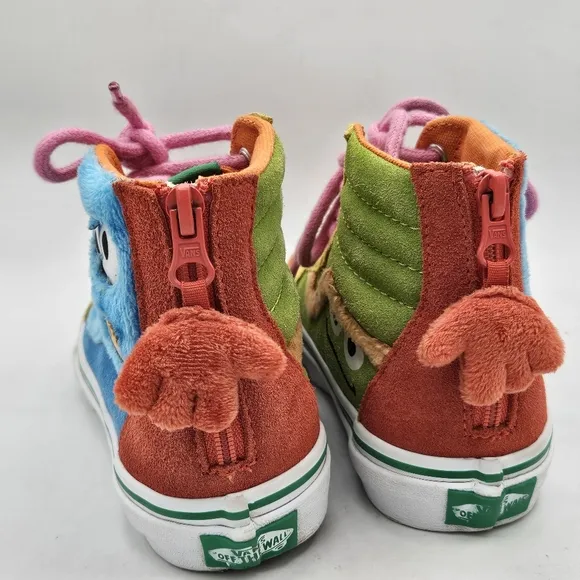 Vans x SESAME STREET SK8-Hi Zip Kids 2 Limited Edition cookie monster &amp; grouch
