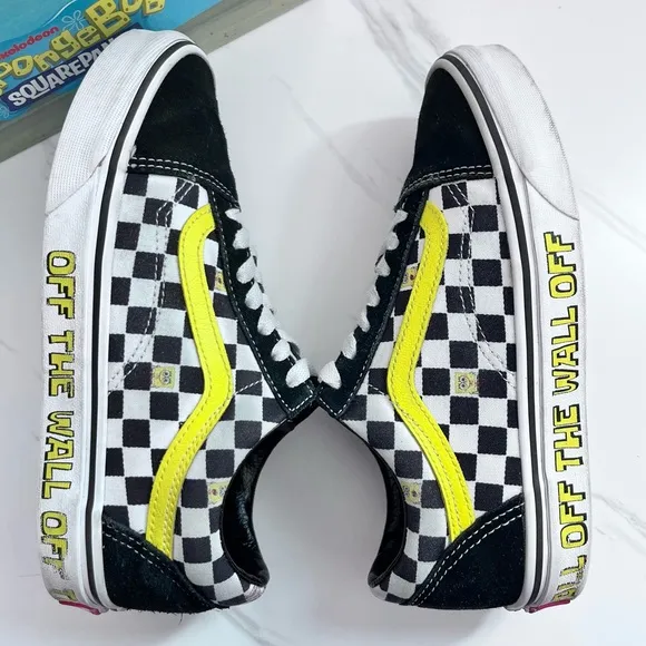 Vans x Spongebob Old Skool Off The Wall Lace Up Sneakers Women’s 6.5 Men’s 5