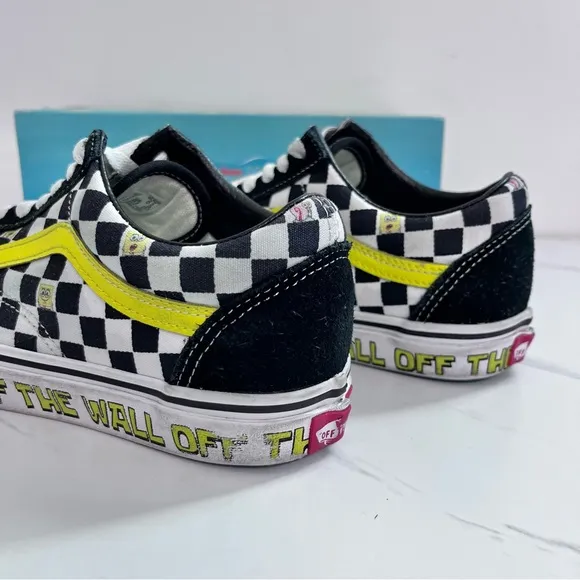 Vans x Spongebob Old Skool Off The Wall Lace Up Sneakers Women’s 6.5 Men’s 5