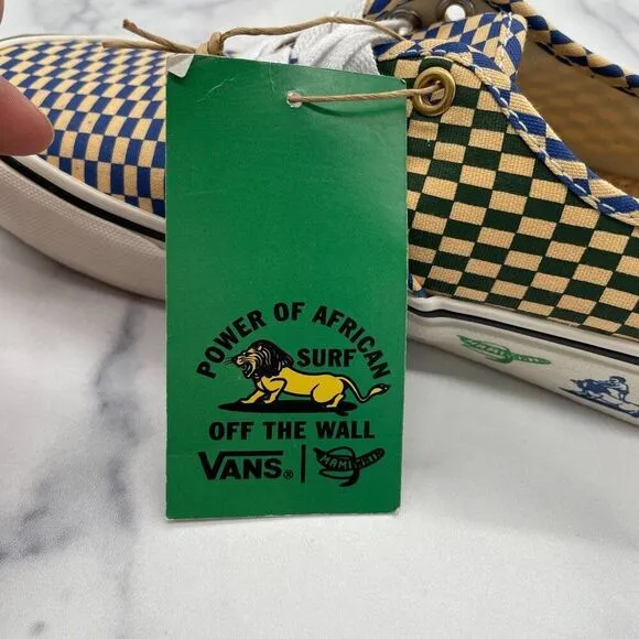 Vans X Mami Wata VR3 Cush Checkerboard Cream Skater Sneakers Men 7.5 Limited