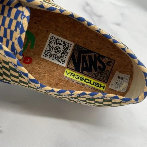 Vans X Mami Wata VR3 Cush Checkerboard Cream Skater Sneakers Men 7.5 Limited