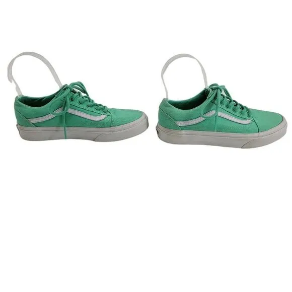 Vans Sneakers Old Skool Neptune Green True White Unisex Women Sz 6 Men 4.5