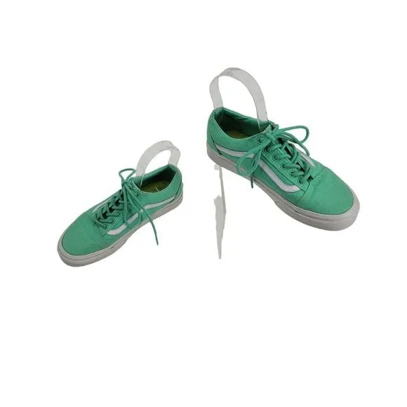 Vans Sneakers Old Skool Neptune Green True White Unisex Women Sz 6 Men 4.5