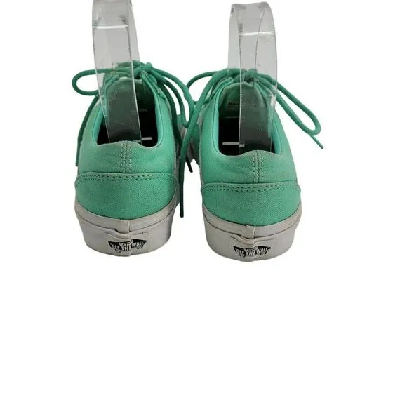 Vans Sneakers Old Skool Neptune Green True White Unisex Women Sz 6 Men 4.5