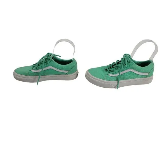 Vans Sneakers Old Skool Neptune Green True White Unisex Women Sz 6 Men 4.5