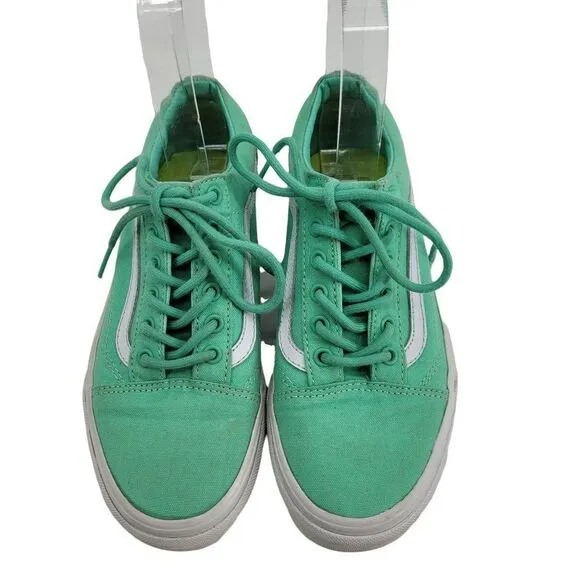 Vans Sneakers Old Skool Neptune Green True White Unisex Women Sz 6 Men 4.5