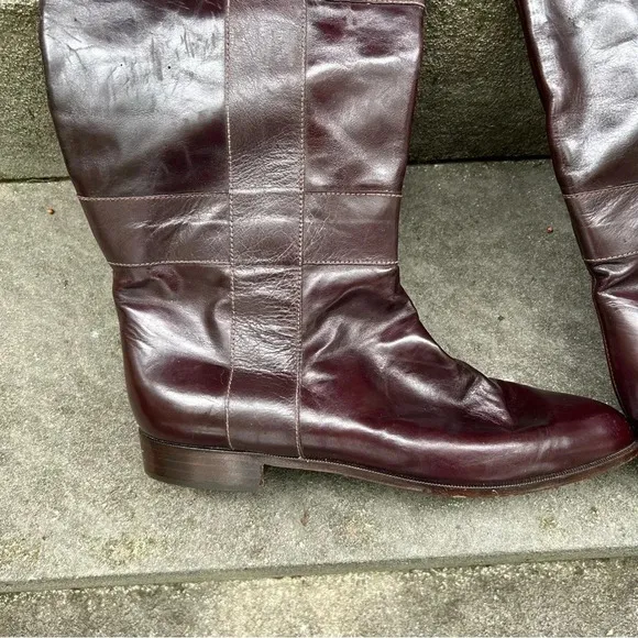 Vero Cuoio Brown Leather Boots Size 10