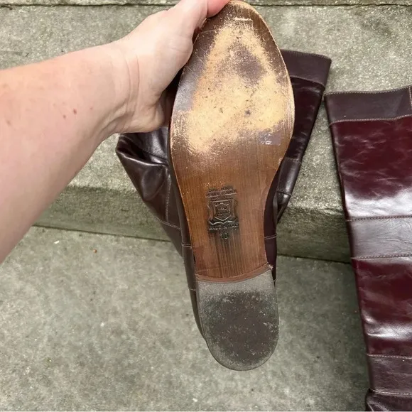 Vero Cuoio Brown Leather Boots Size 10