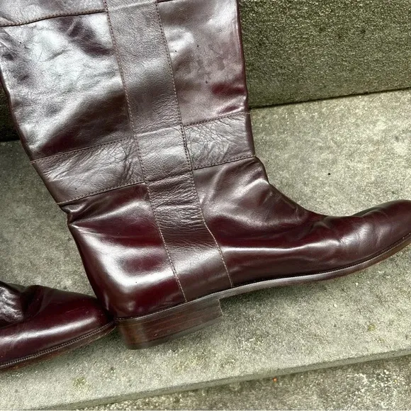 Vero Cuoio Brown Leather Boots Size 10