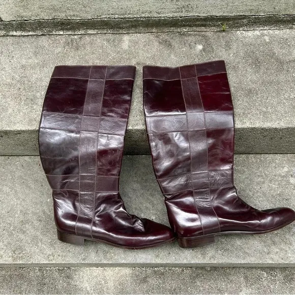Vero Cuoio Brown Leather Boots Size 10