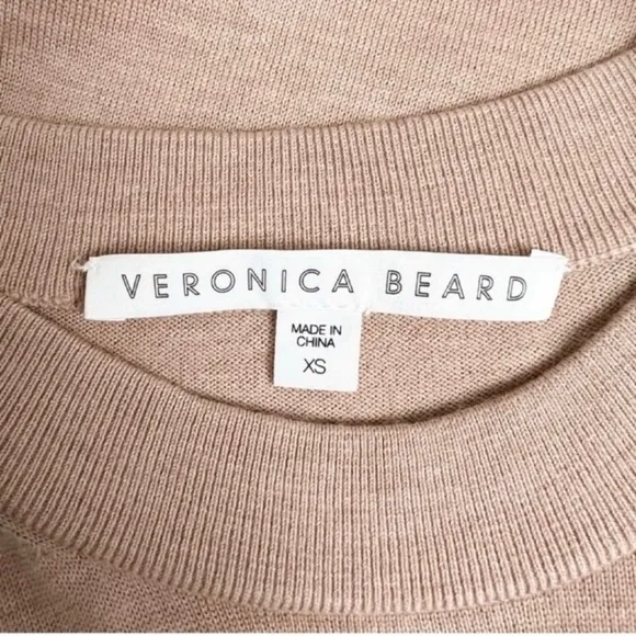 VERONICA BEARD Roscoe Merino Wool Mixed Media Pullover Sweater Size XS
