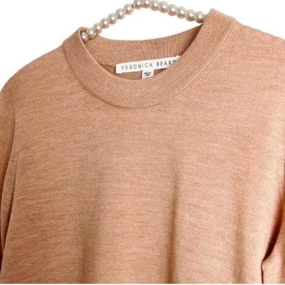 VERONICA BEARD Roscoe Merino Wool Mixed Media Pullover Sweater Size XS