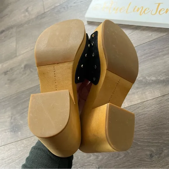 Veronica Beard Suede Clog Hannalee Sandals NWOT