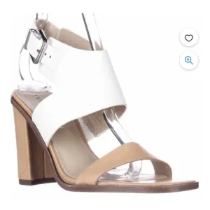 VIA SPIGA V-Belia Casual Ankle Strap Sandals - Natural White Women’s Size 8