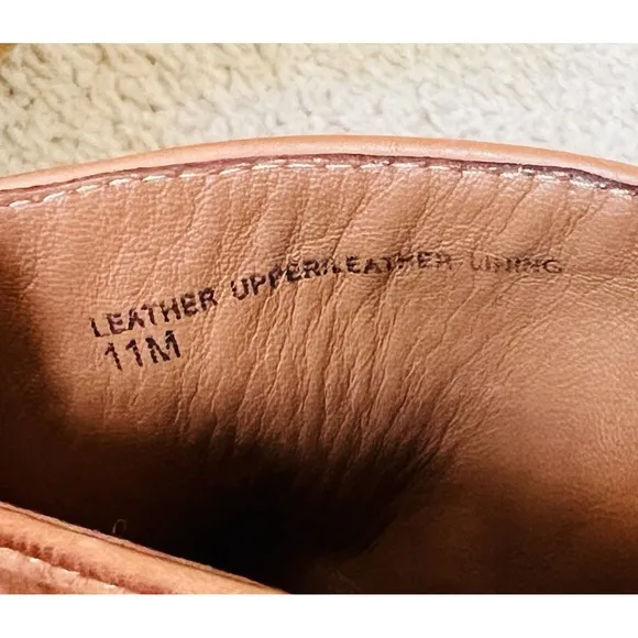 VIA SPIGA Womens Sz 11M Brown Sandals With Zip- Leather Upper, Cork Wedge