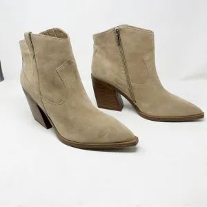 Vince Camuto Gredile Suede Cowboy Western Pointed Toe Heeled Boots 13