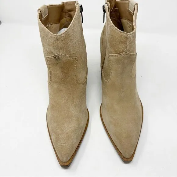 Vince Camuto Gredile Suede Cowboy Western Pointed Toe Heeled Boots 13