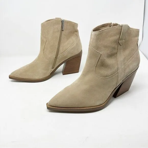 Vince Camuto Gredile Suede Cowboy Western Pointed Toe Heeled Boots 13