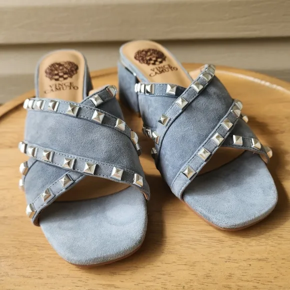 Vince Camuto Nadonie blue heeled sandals size 8