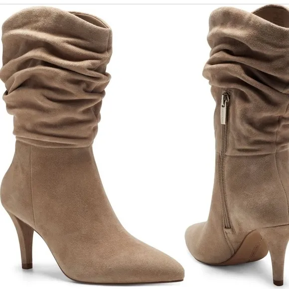 Vince Camuto Sonbela Pointed Toe Women Boots  Various Sizes  Color Tortilla