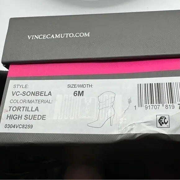 Vince Camuto Sonbela Pointed Toe Women Boots  Various Sizes  Color Tortilla