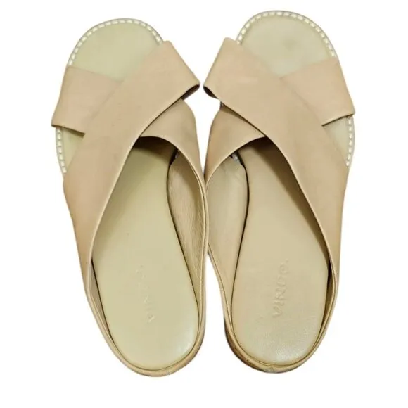 Vince. Tan leather sandals Size 7.5 M