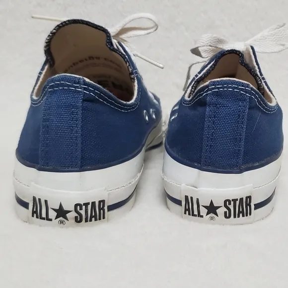 𝅺VINTAGE 80s Converse Chuck Taylor All-star Blue USA Made Low Top Sneakers 7-7.5