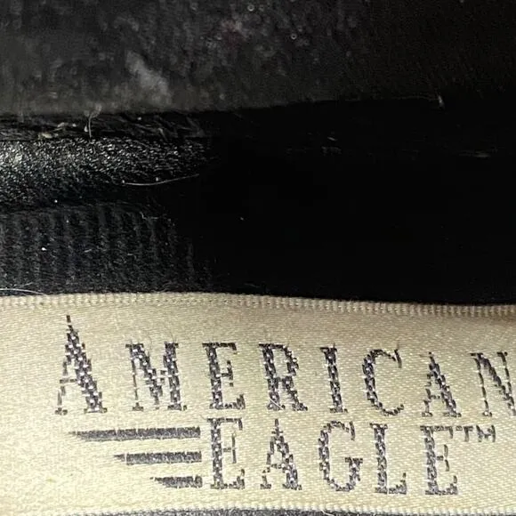 Vintage American Eagle Flynn Y2K Brown Leather Chunky Ankle Boot Size 8.5