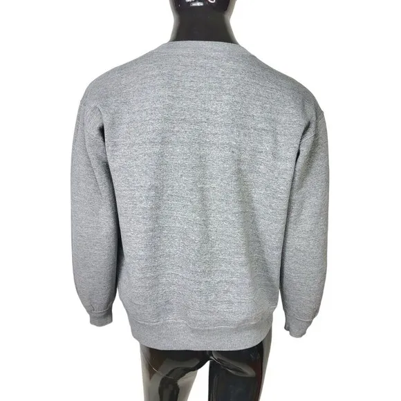 Vintage &quot;OLD HABITS&quot; Gray Pullover Graphic Sweatshirt Unisex Size L/XL USA Made
