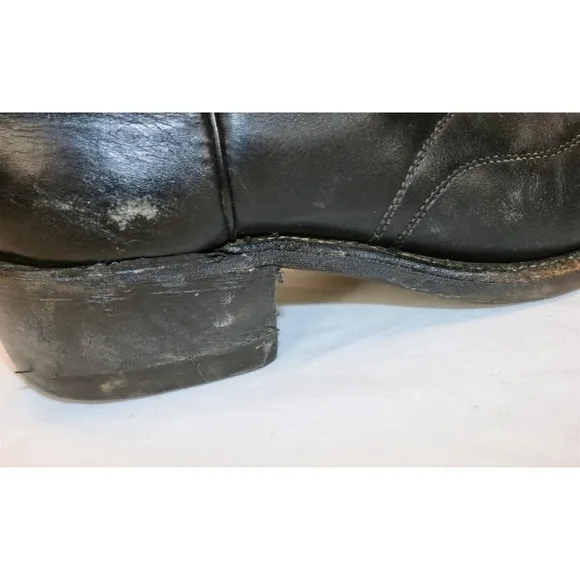 Vintage Biltrite Black Leather Cowboy Boots men’s size 8