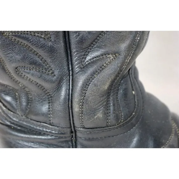 Vintage Biltrite Black Leather Cowboy Boots men’s size 8