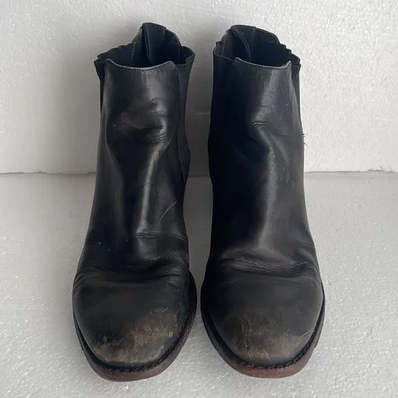 Vintage Cole Haan booties leather ankle boots elastic black women’s size 7 1/2