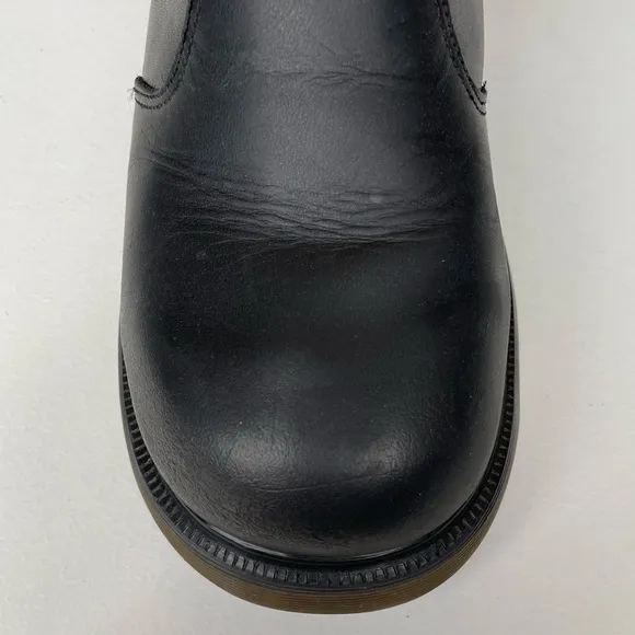 Vintage Dr. Martens England Chelsea Black Greasy Chunky Club Boots UK 4