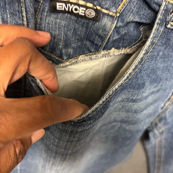 Vintage Enyce Baggie Jeans Skater Streetwear 90s Pocket Embellishment 30x30
