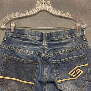 Vintage Enyce Baggie Jeans Skater Streetwear 90s Pocket Embellishment 30x30