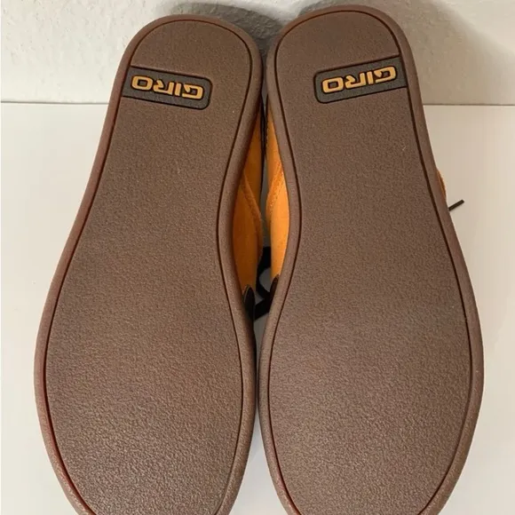 Vintage Giro Ollie Men's Leather and Suede Brown and Orange Sneakers Sz 8.5
