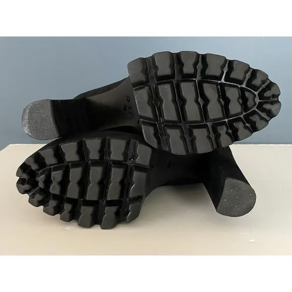 Vintage Gothic Chunky Platform Boots 11 High Y2k 90s Combat Punk Scene Black