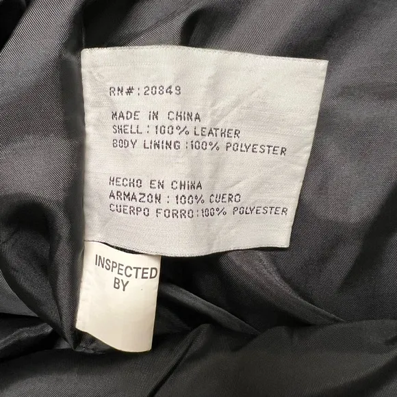 Vintage Harve Benard Black Leather Pencil Skirt with Rose Detail