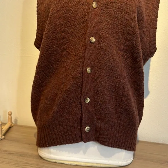 Vintage Henry Grethel 100% Shetland wool vest
