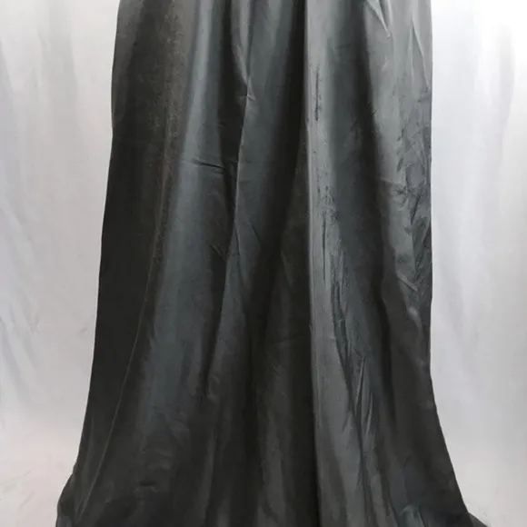 Vintage Jacqueline Ferrar Metallic Gray High Waist Maxi Skirt