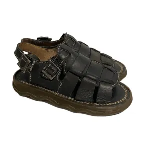 Vintage Kids Dr. Martens 6480 Fisherman Huarache Leather Sandal Size 13 Black