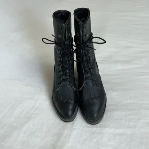 Vintage Leather Lace Up Durango Ankle Boots Women's Size 5 Classic Western Boho
