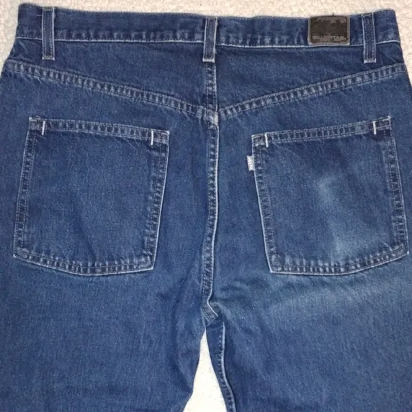 Vintage Levi's Silver Tab Blue 34x32 Baggy Relaxed Fit Jeans Classic Denim Y2K