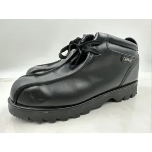 Vintage Lugz Black Y2K Chunky Leather Lace up Ankle Boots Chukkas Sz 12