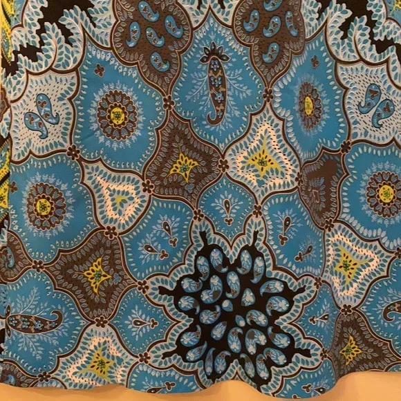 VINTAGE MIDI SILK BOHO CHIC EXOTIC STUNNING SKIRT ⭐️⭐️⭐️⭐️⭐️