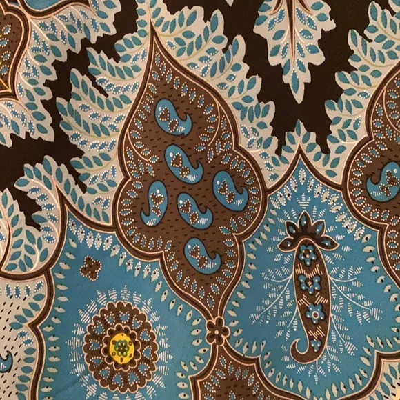 VINTAGE MIDI SILK BOHO CHIC EXOTIC STUNNING SKIRT ⭐️⭐️⭐️⭐️⭐️