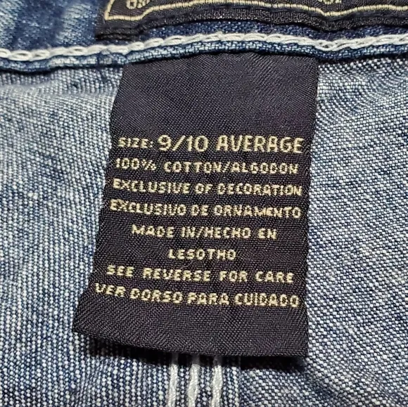 Vintage Route 66 Dark Wash Distressed Denim Wide Leg High Rise Carpenter Jeans