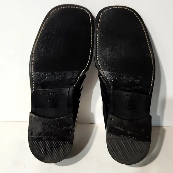 Vintage Sandro Moscoloni Black Leather Fisherman Sandals Size 11 EUC!